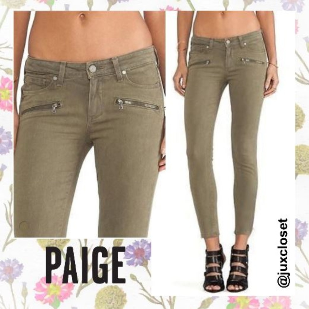 Paige Indio Zip Jeans Size 27